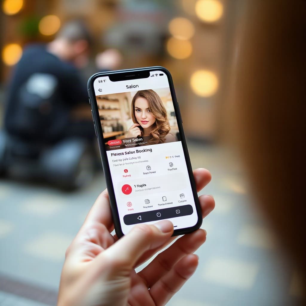 App de agendamento no celular